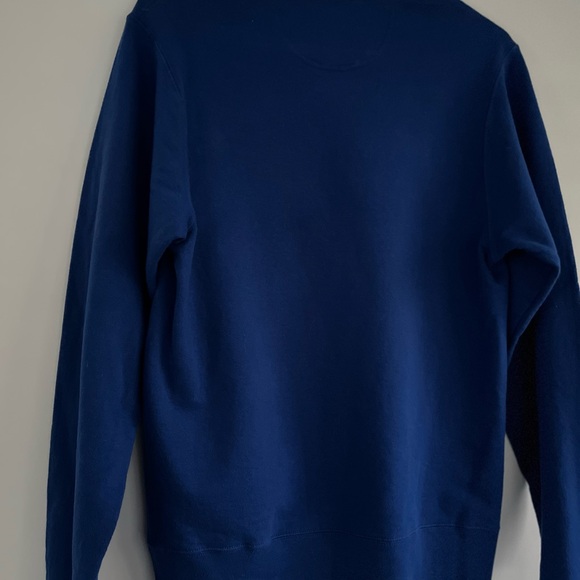 Christmas Holiday Cat Sweatshirt Blue Cats For Everybody Santa Sleigh Cats Small - Picture 9 of 12